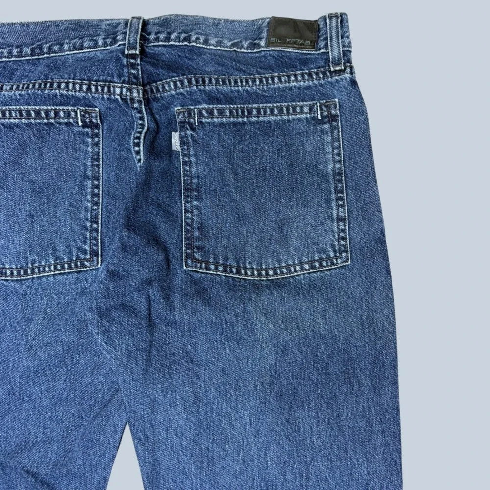 Levis SilverTab Boot Fit Jeans Mens 32x30 Blue Denim Bootcut Baggy 90s Style